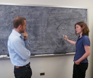 Matthew Kleban and graduate student