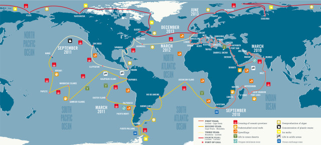 Mapa Tara Oceans