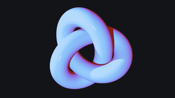 Topology is used to study the properties of objects such as this trefoil knot.