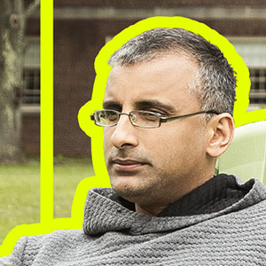 Photo illustration of Akshay Venkatesh