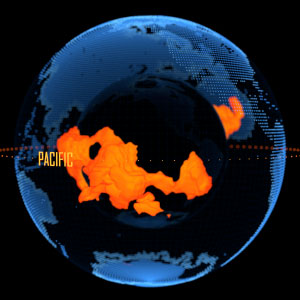 Spinning globe highlighting LLVSPs.