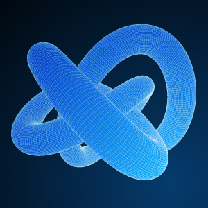 An illustration of a knot that mathematicians might study using tools called invariants.
