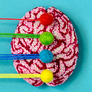 Yarn models of a deep learning network and a brain.