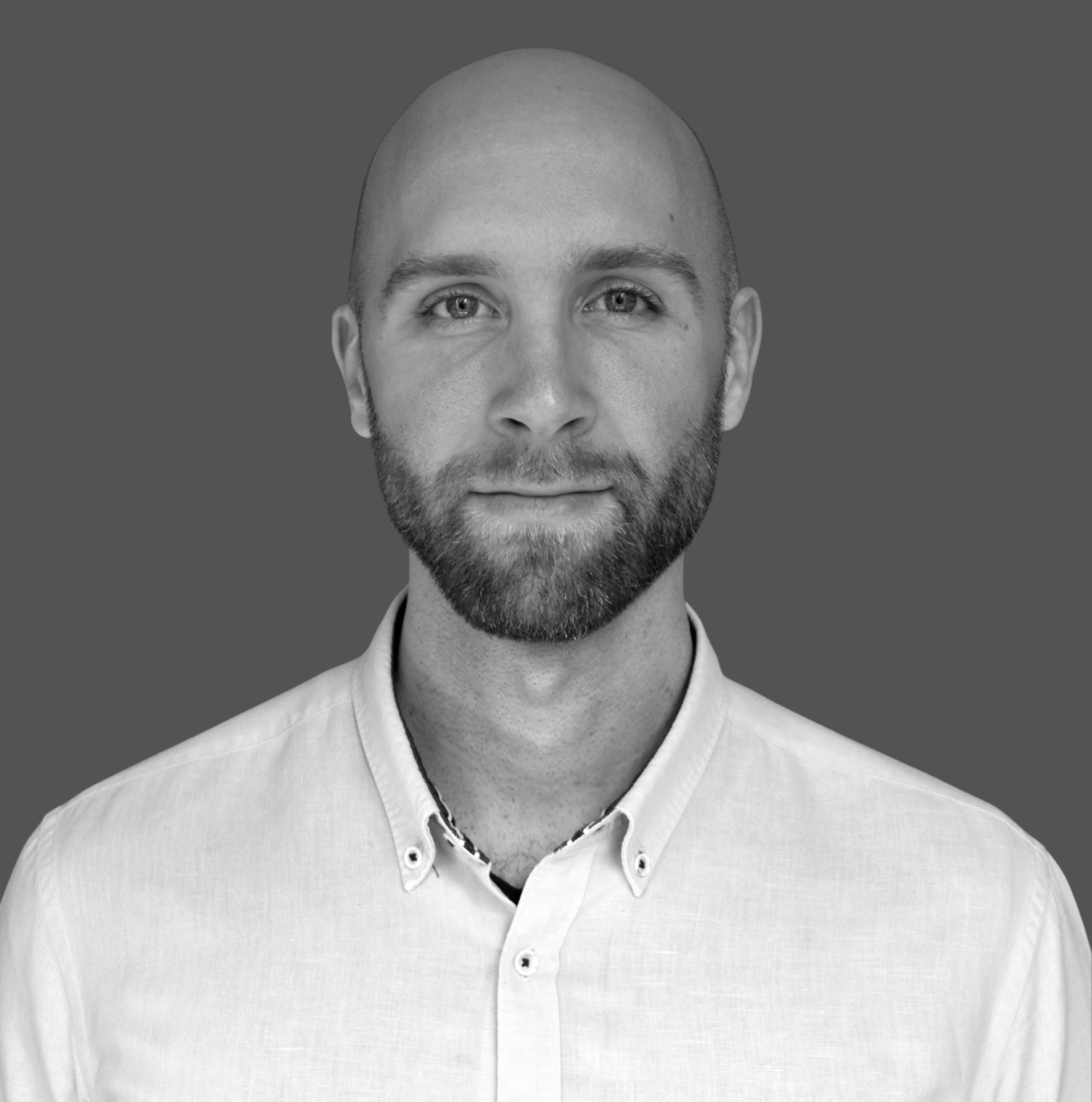A man in a white shirt