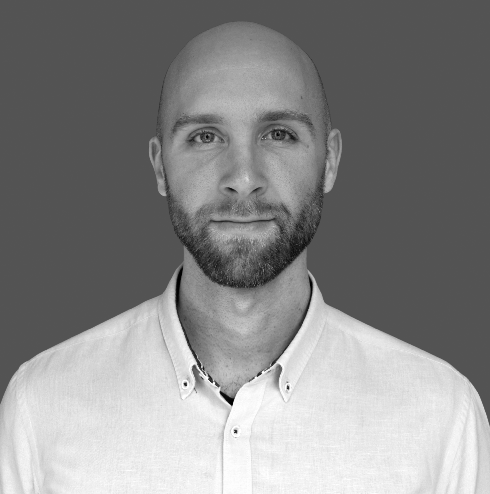 A man in a white shirt