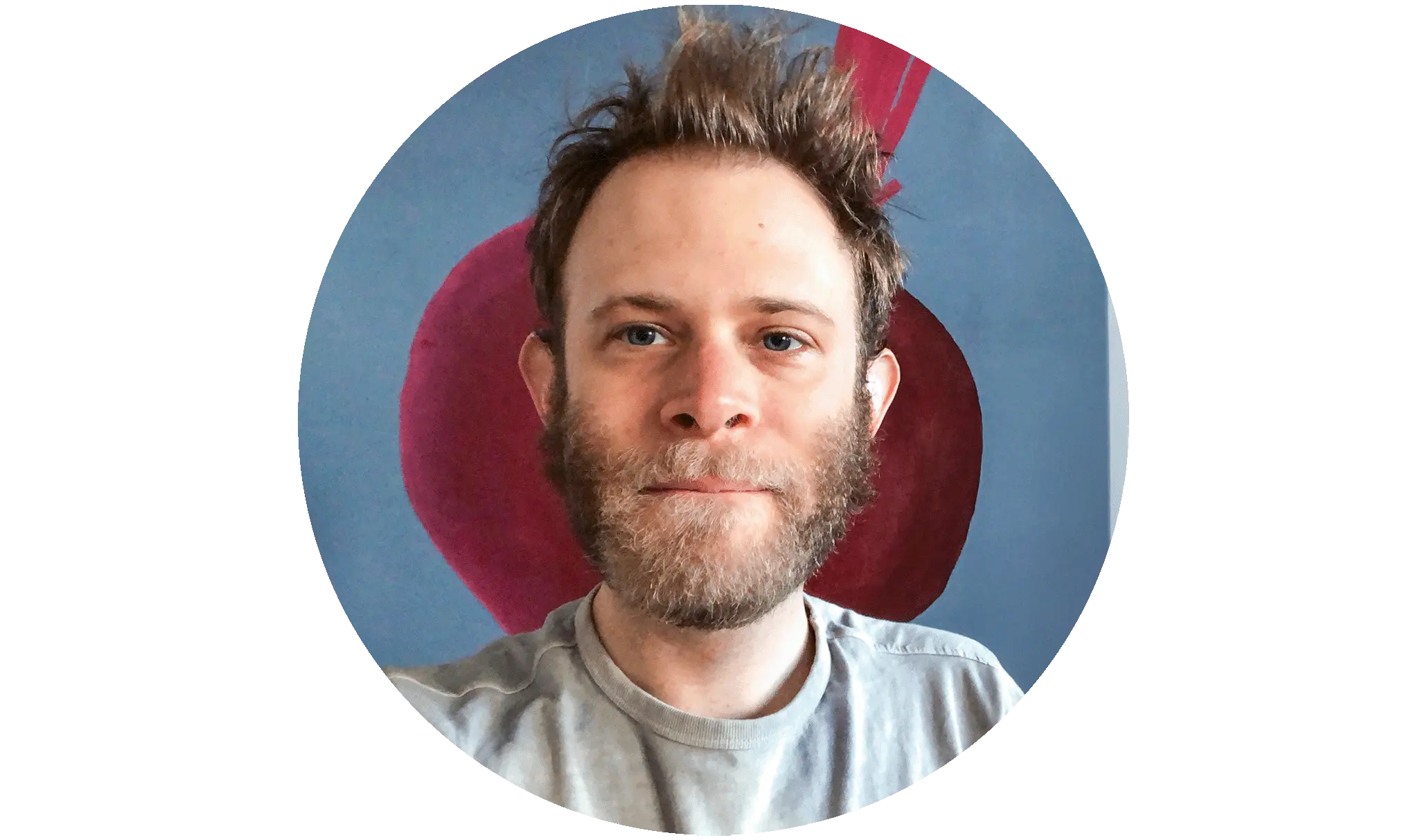 A man in a gray shirt