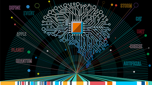 A brain represented by neural networks