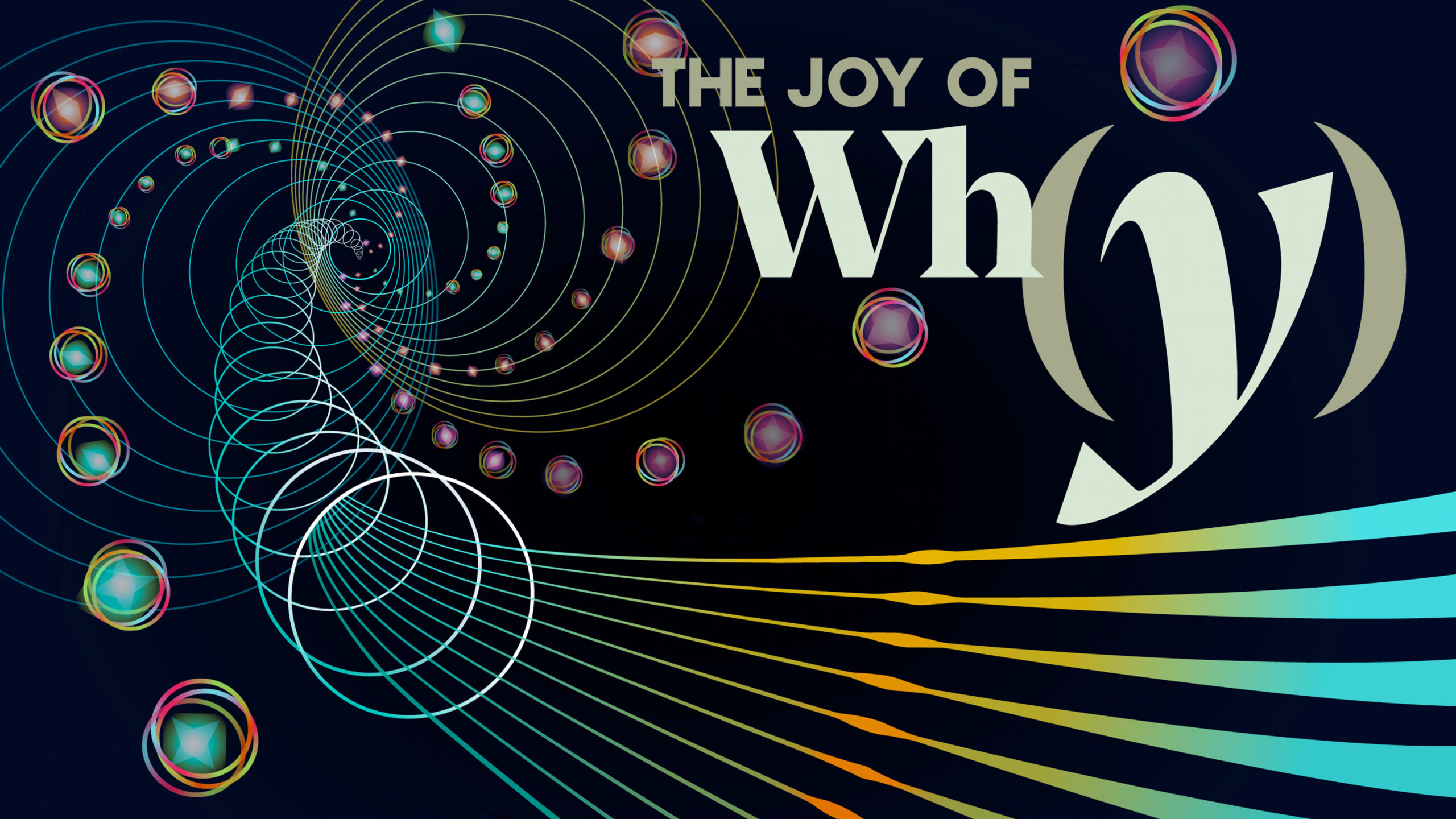 Shapes and lines depicting string theory in abstract