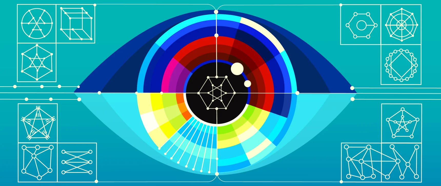 A diagram of an eye