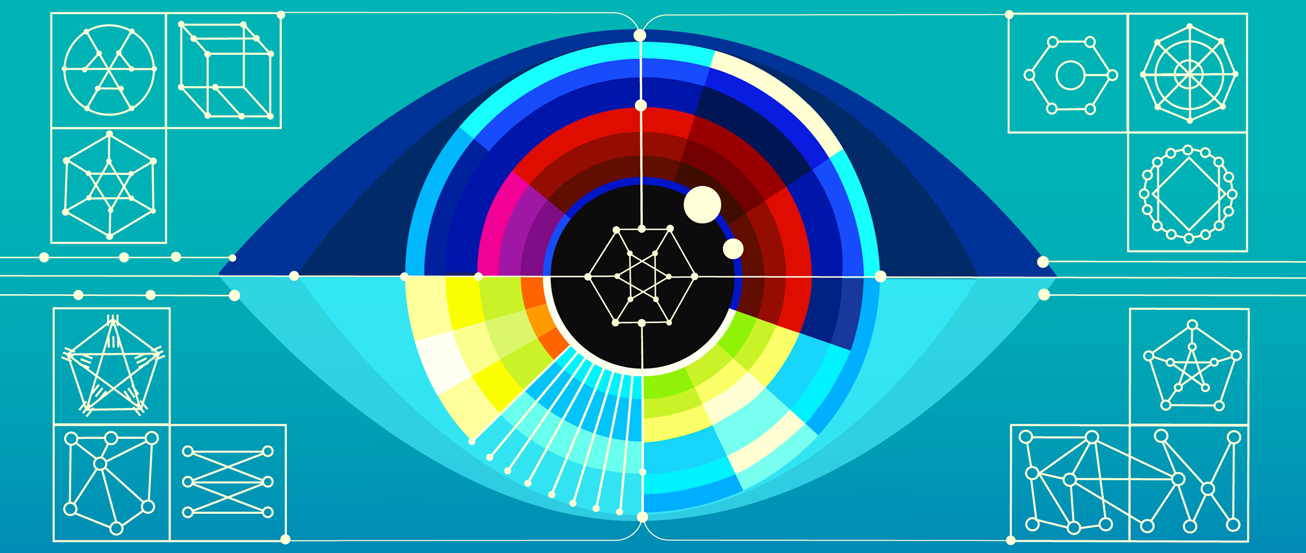 A diagram of an eye