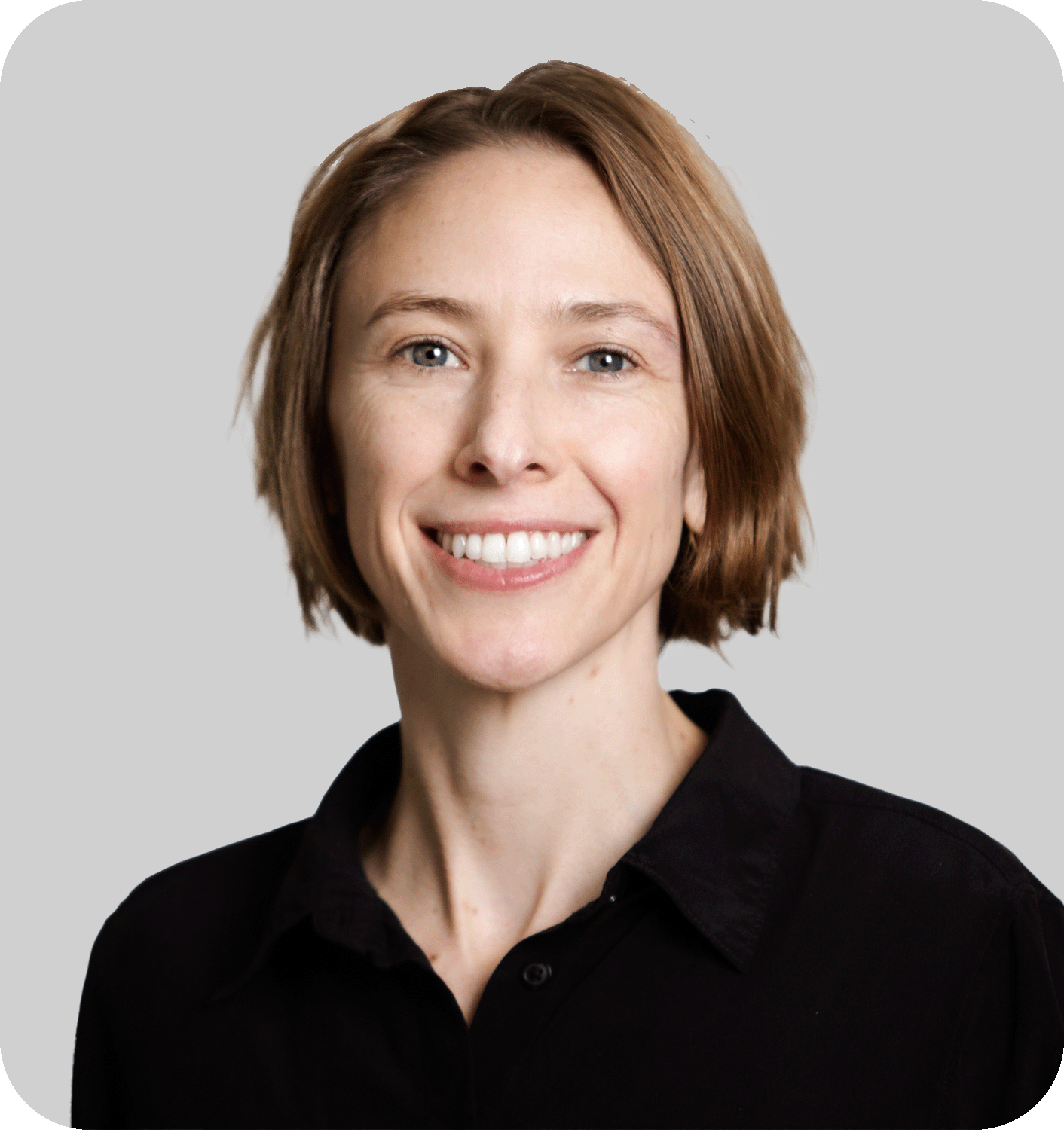 A smiling woman
