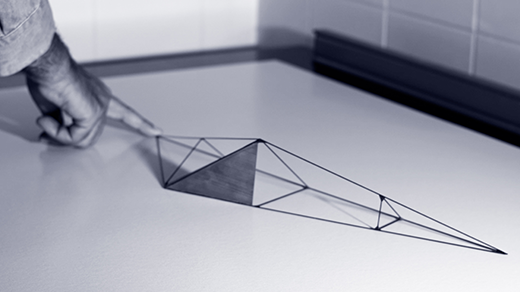 A New Pyramid-Like Shape Always Lands the Same Side Up