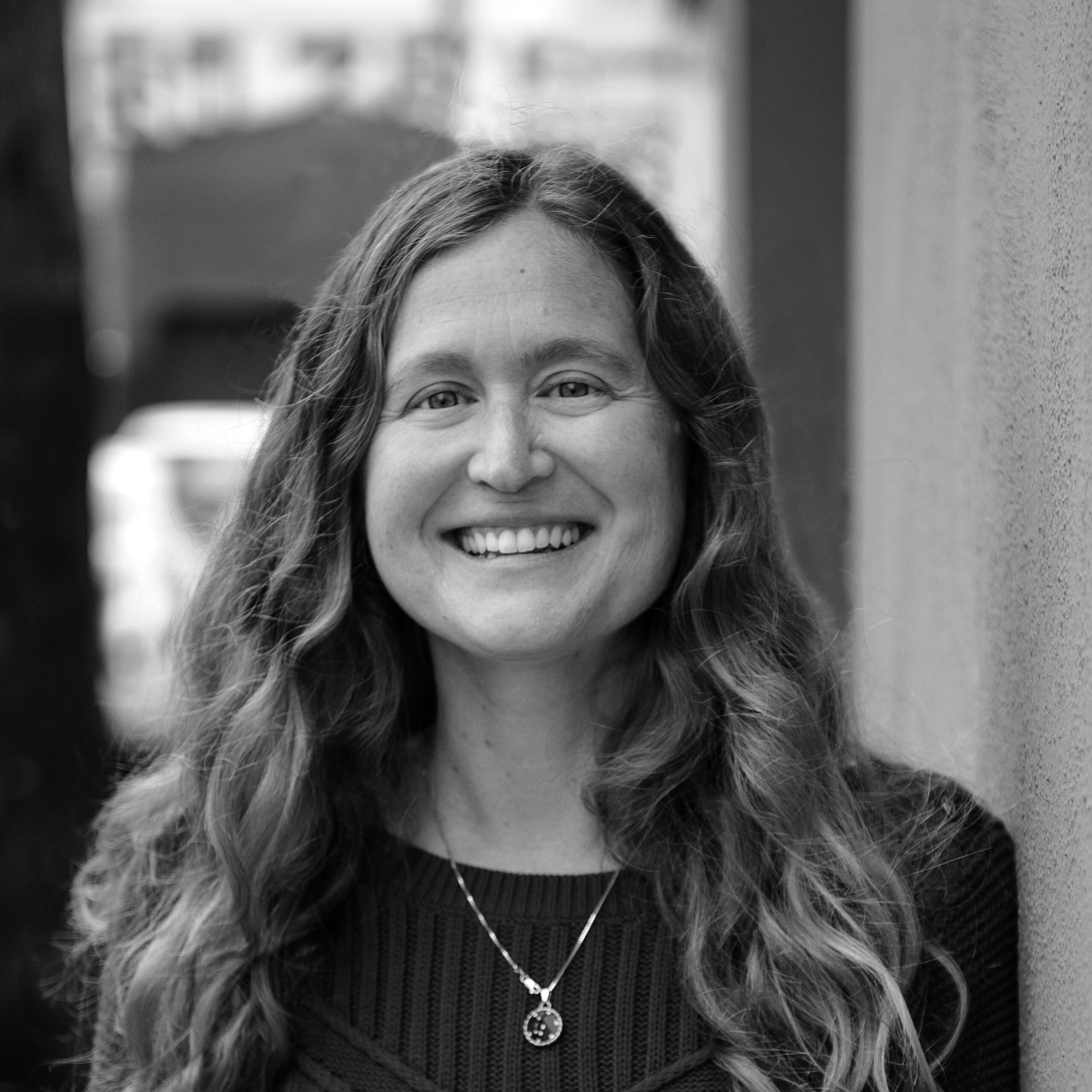 A smiling woman
