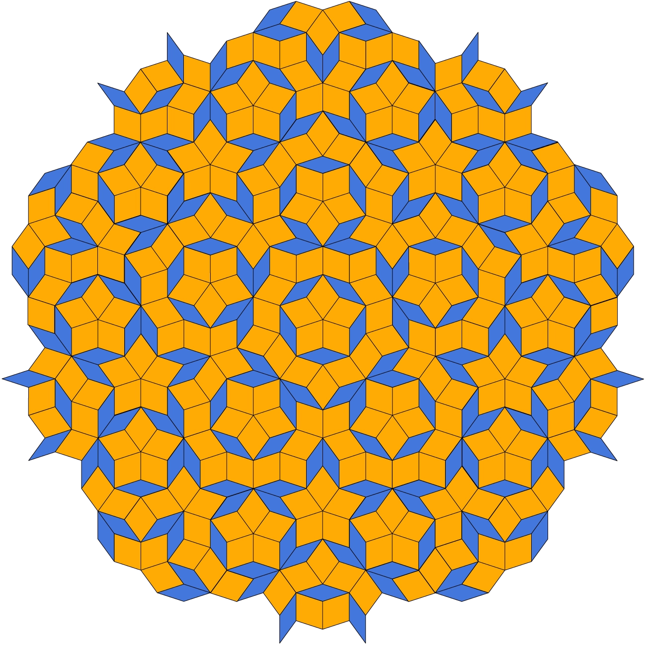An example of penrose tilings