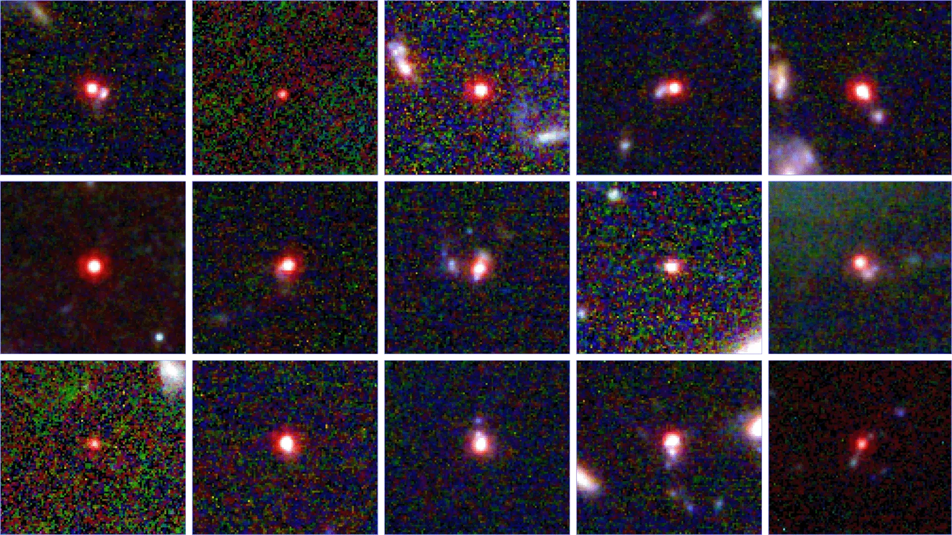 A grid of red dots.