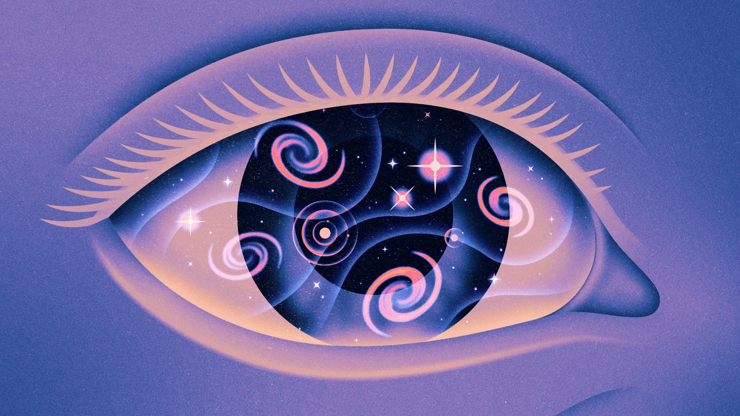 An eye containing the universe