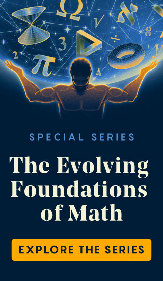 A man holding up a globe full of math symbols like Atlas