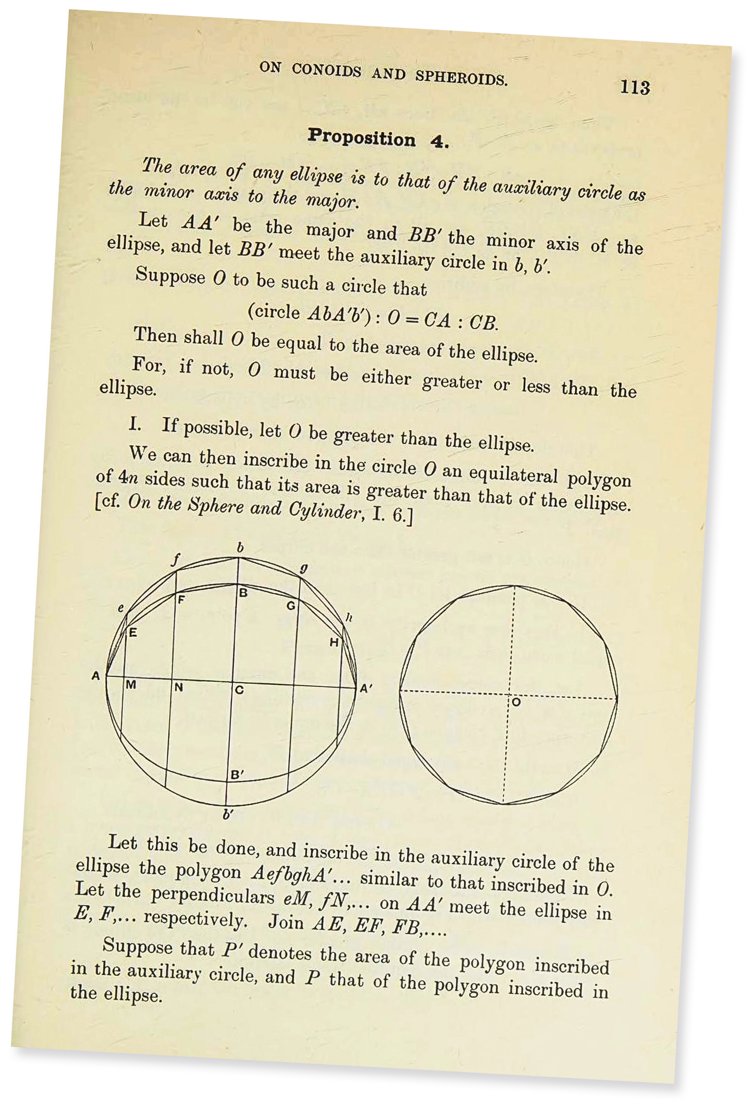 Page of a textbook written by Archimedes.