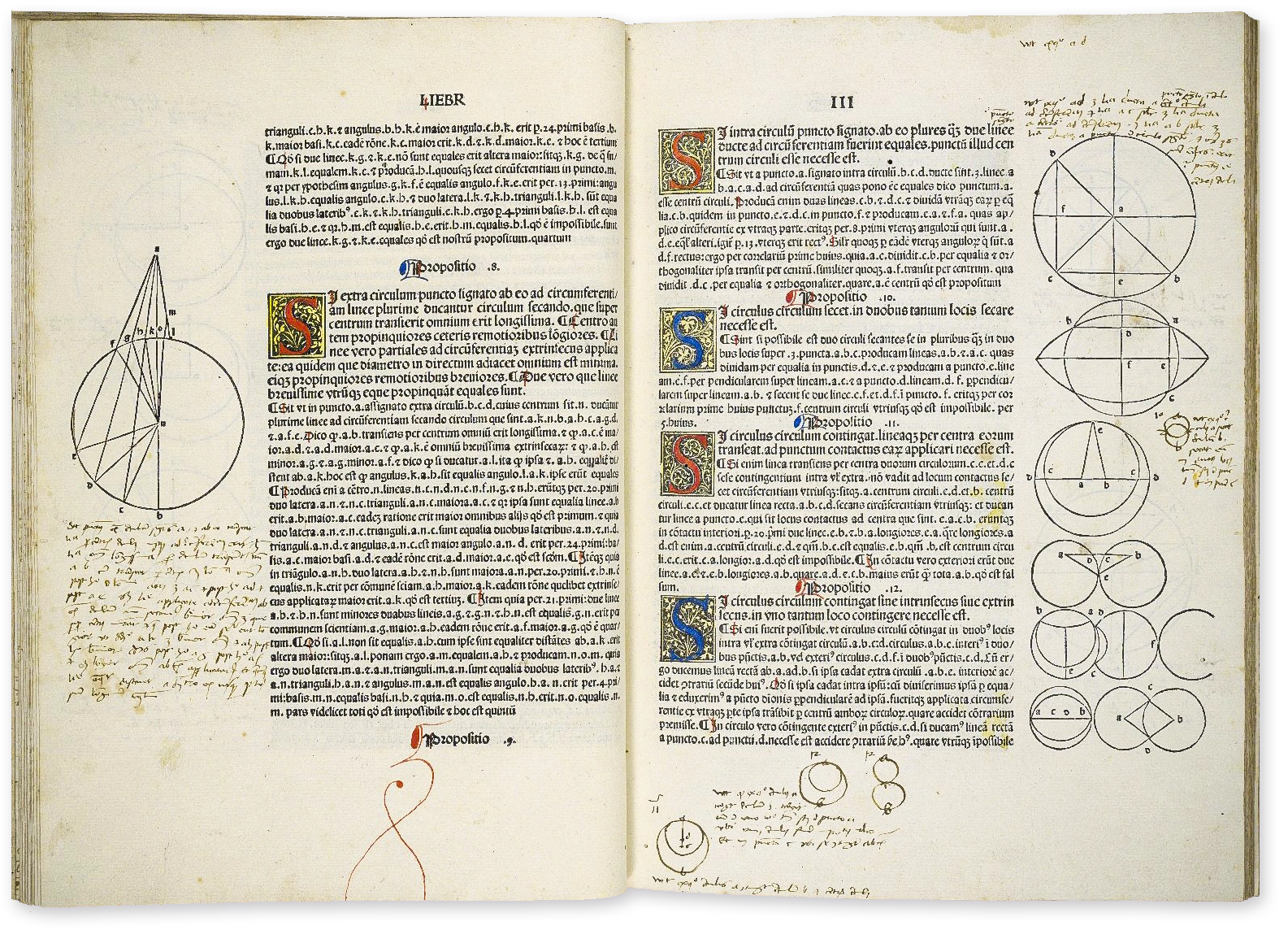 Two pages of Euclid’s Elements.