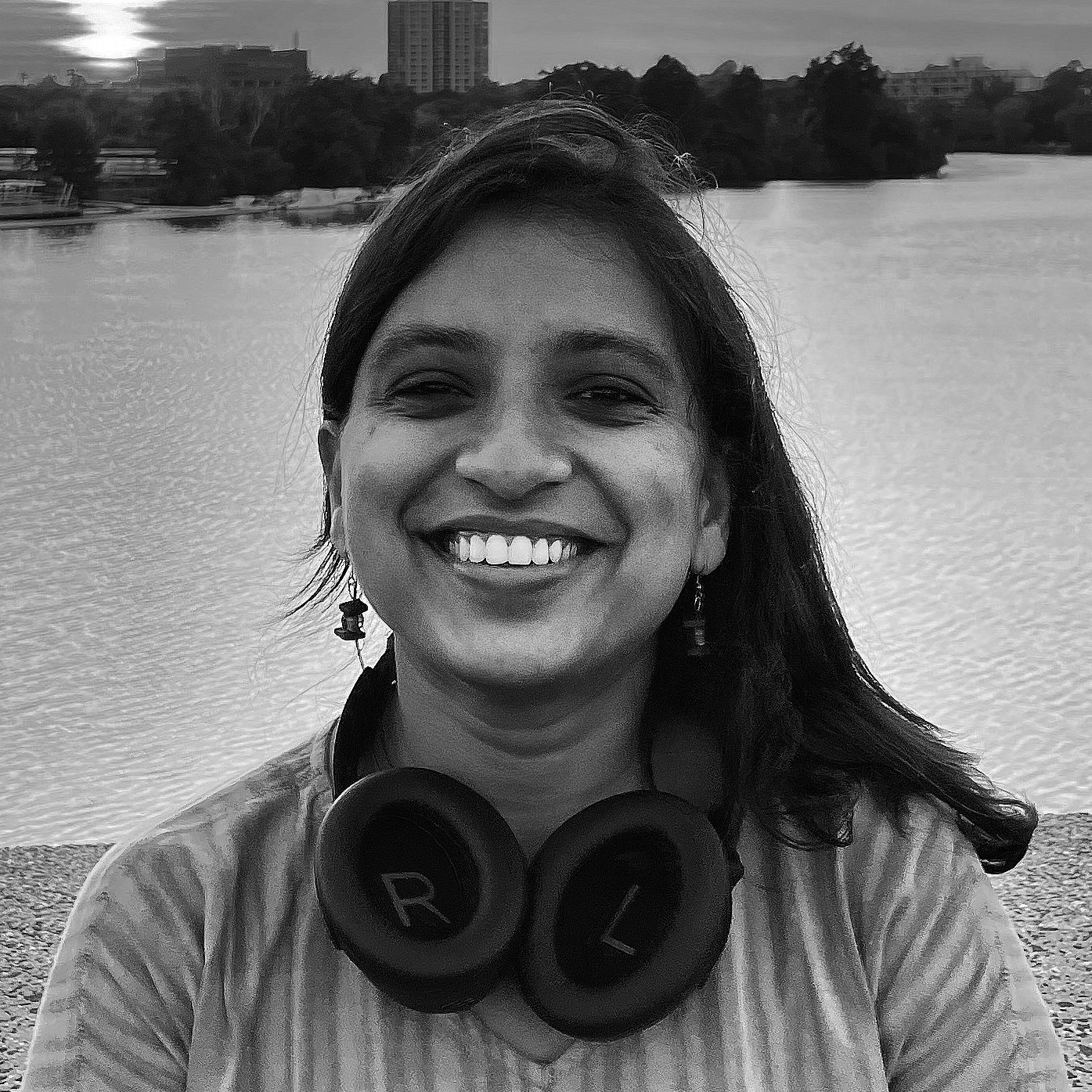 A smiling woman