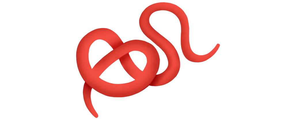 a red worm illustration