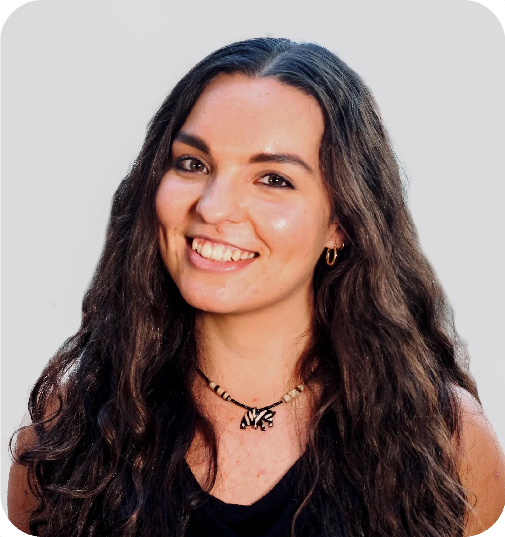 A smiling woman