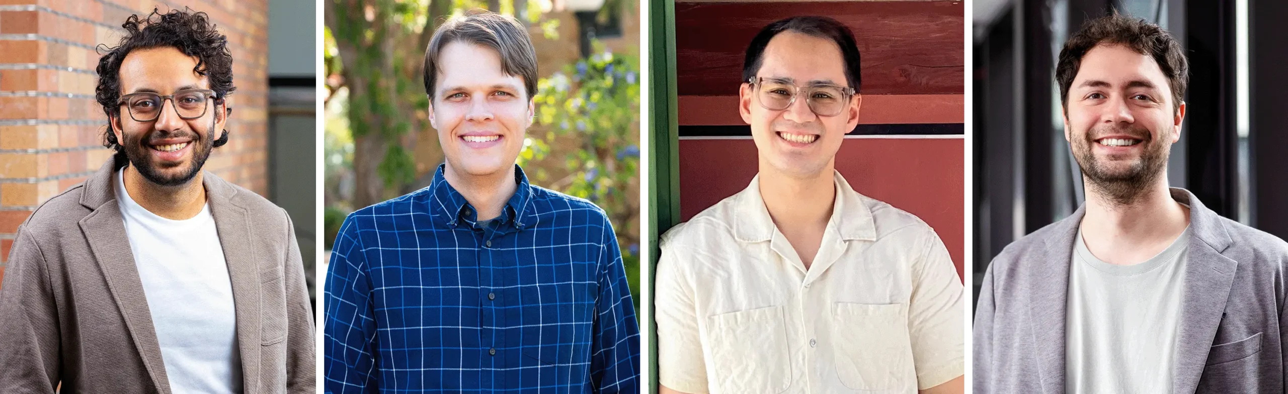 Portraits of four researchers.